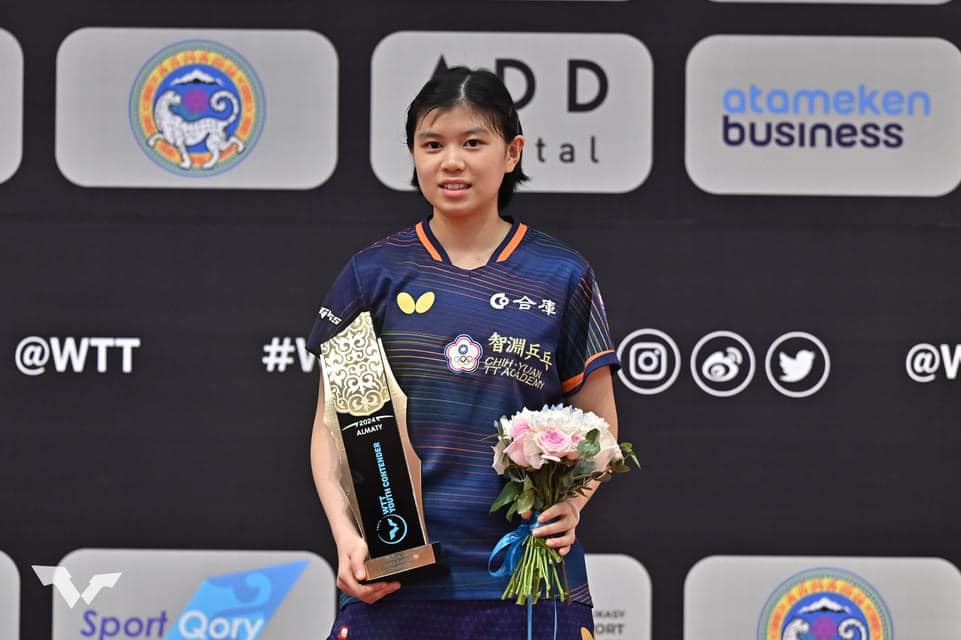 台灣桌球女子選手葉伊恬（見圖）沒有參加美國大滿貫桌球賽，引起體育署長鄭世忠震怒。圖／取自葉伊恬臉書