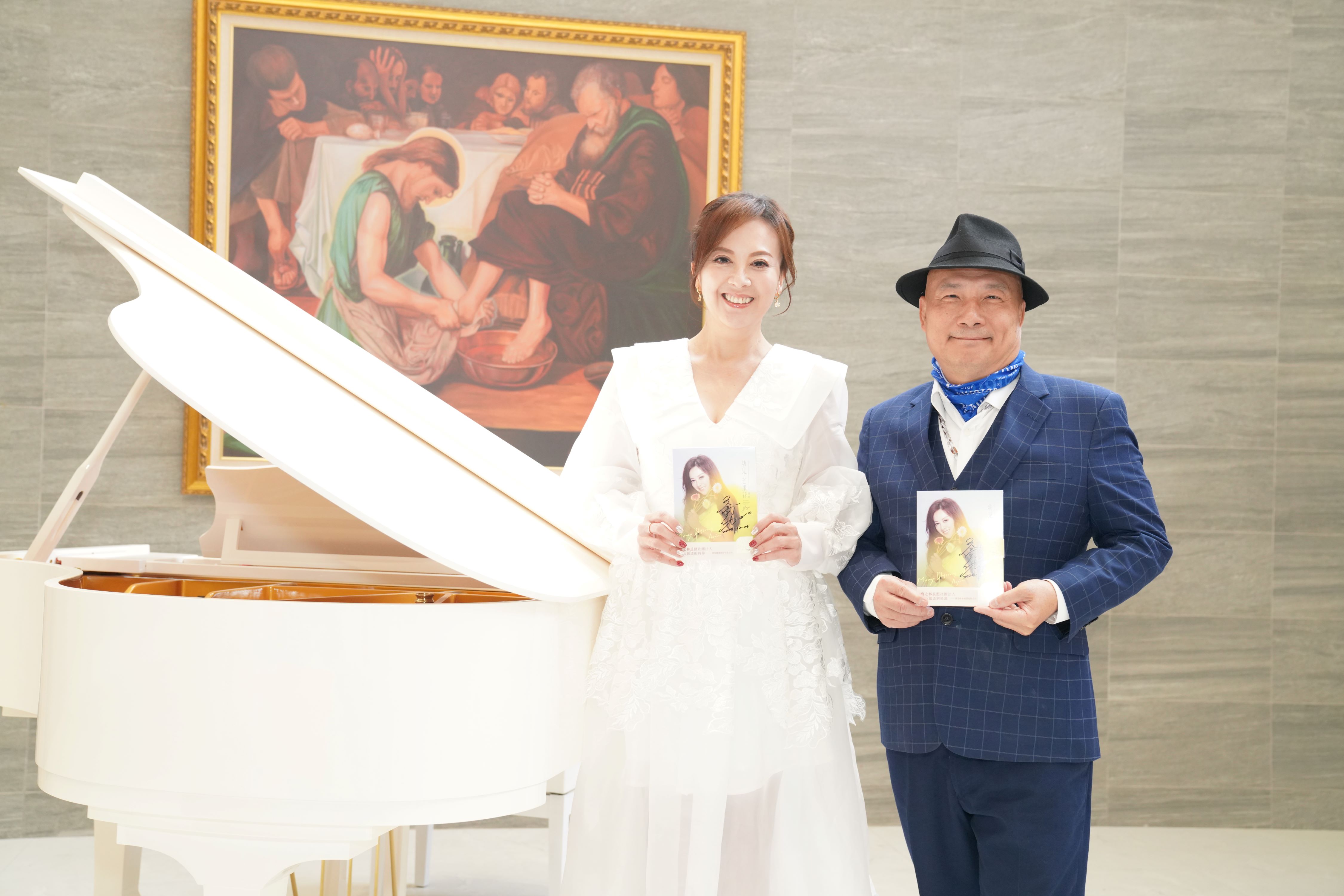 喬幼(左)應董事長林哲弘之邀出席感恩餐會。圖/祥宏健康股份有限公司提供