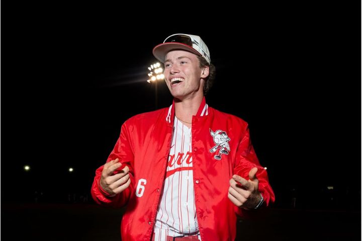 美國喬治亞州的高中右投Reid Worley在大聯盟選秀上展現驚人的球速旋轉率，還有瘋狂的握球方式。圖/取自Reid Worley IG