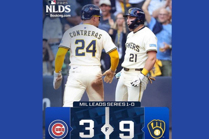 釀酒人首局就攻下6分，最終以9:3擊敗小熊。圖/取自MLB IG