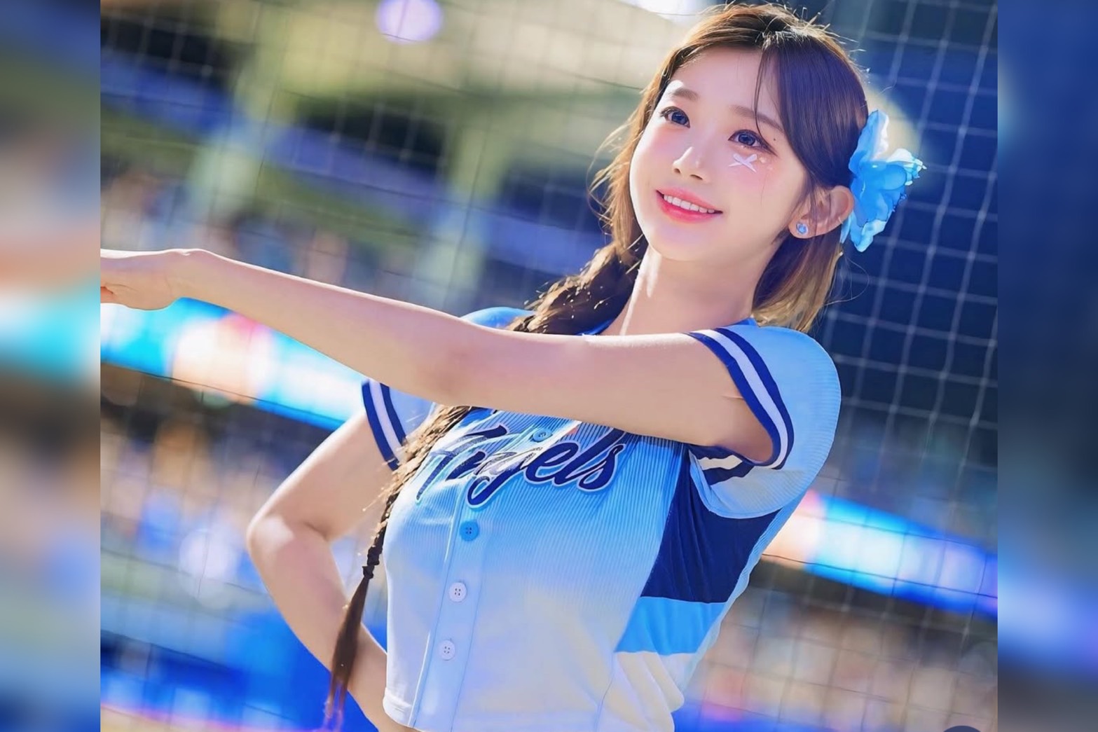 啦啦隊女神李珠珢在台灣擁有高人氣。圖/取自李珠珢IG