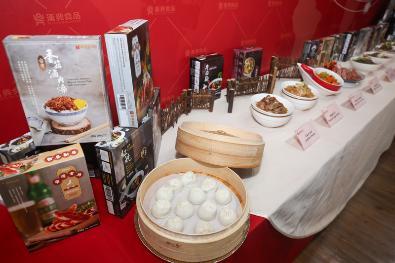 巴黎奧運倒數，台灣隊中繼站18日正式曝光，國訓中心與漢典食品合作，為中華代表團提供客製化餐點。圖/中央社