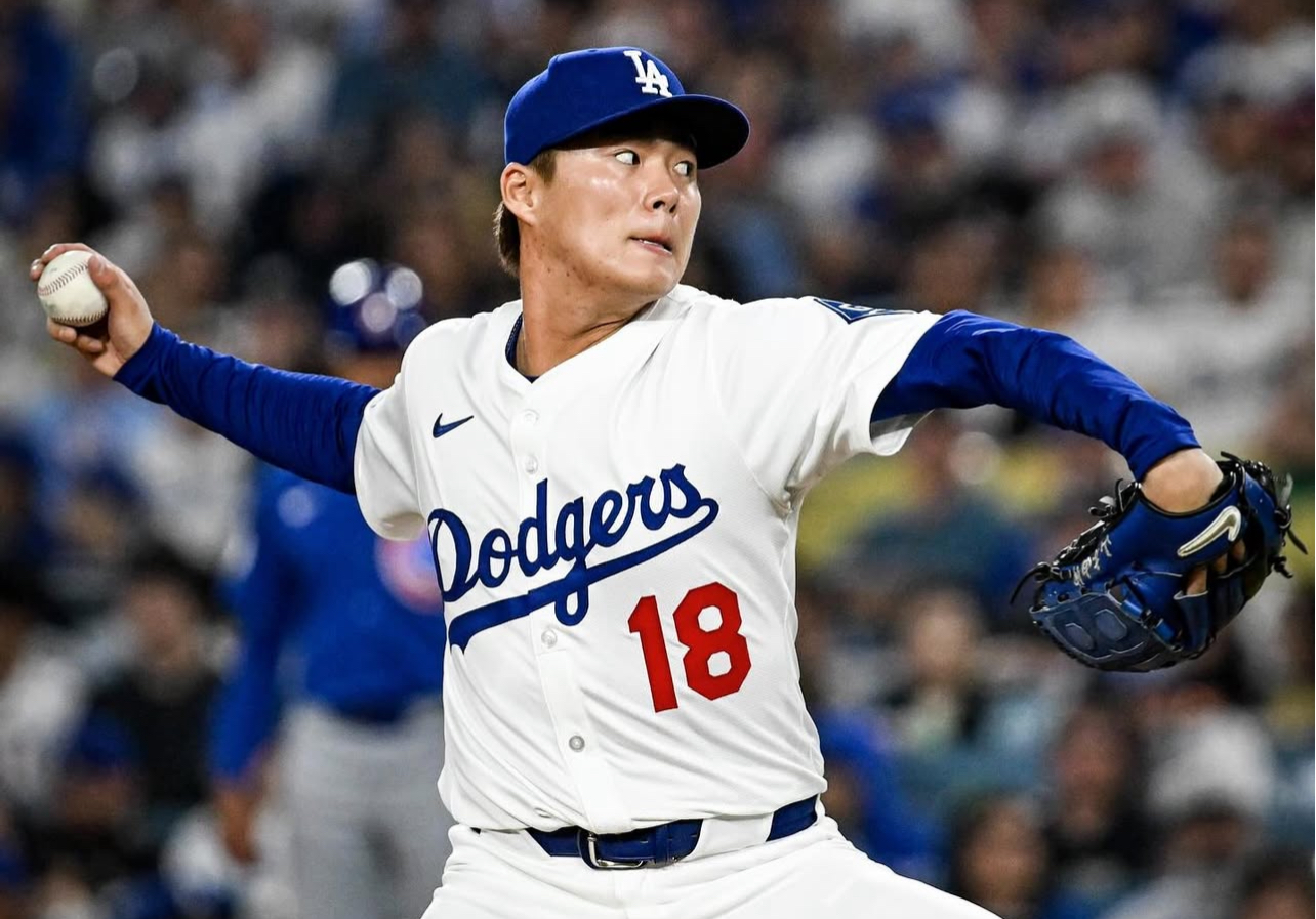 洛杉磯道奇日籍投山本由伸手狀況極佳6局9K無失分，登MLB三振王。圖/取自大聯盟 IG