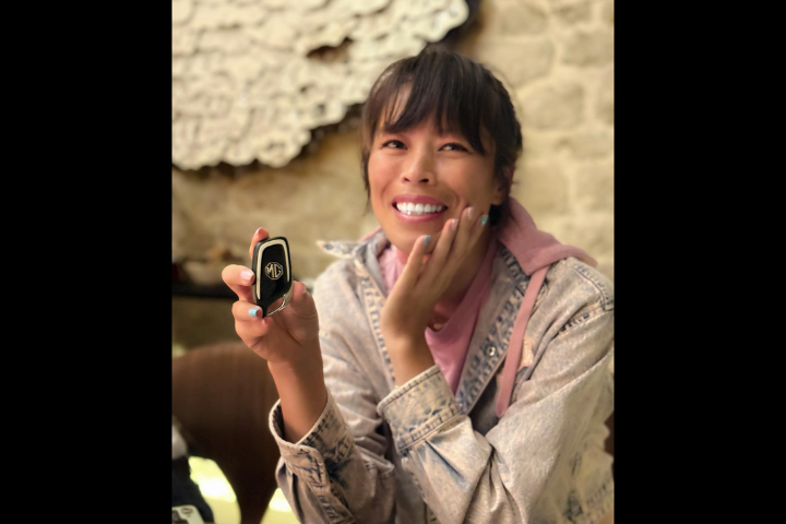台灣網球名將謝淑薇因代言MG汽車遭部分網友出征。圖/取自謝淑薇臉書
