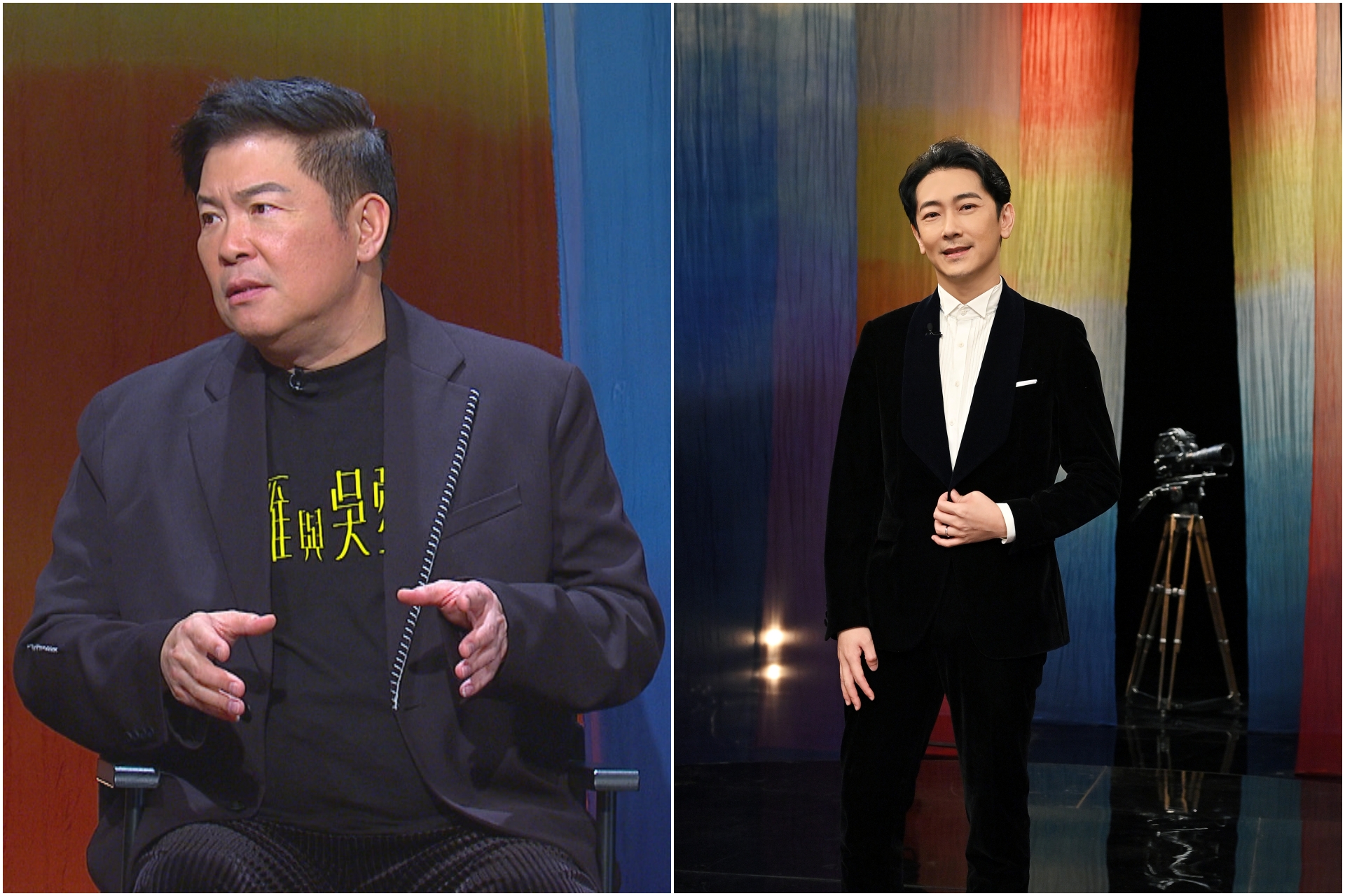曾國城（左）首次入圍金馬獎，與施名帥角逐「最佳男配角」。圖/台視提供