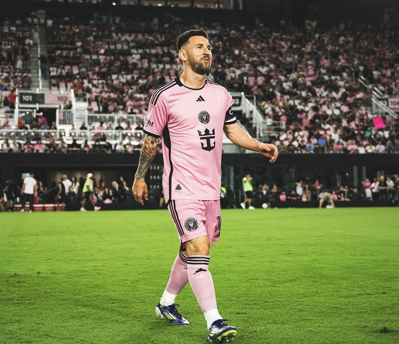  梅西在美國邁阿密國際隊，將是足球生涯的最後一站。圖/取自Leo Messi IG 