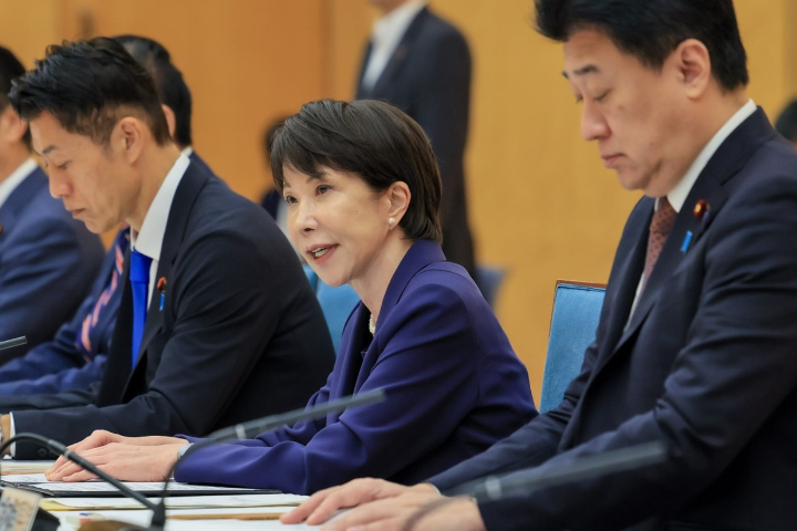 日本首相高市早苗5日在東京國會發表施政演說。圖/取自高市早苗X平台