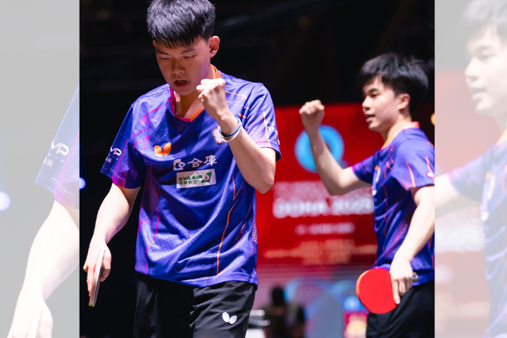 桌球好手林昀儒、高承睿挺進世錦賽男雙冠軍戰。圖/World Table Tennis臉書