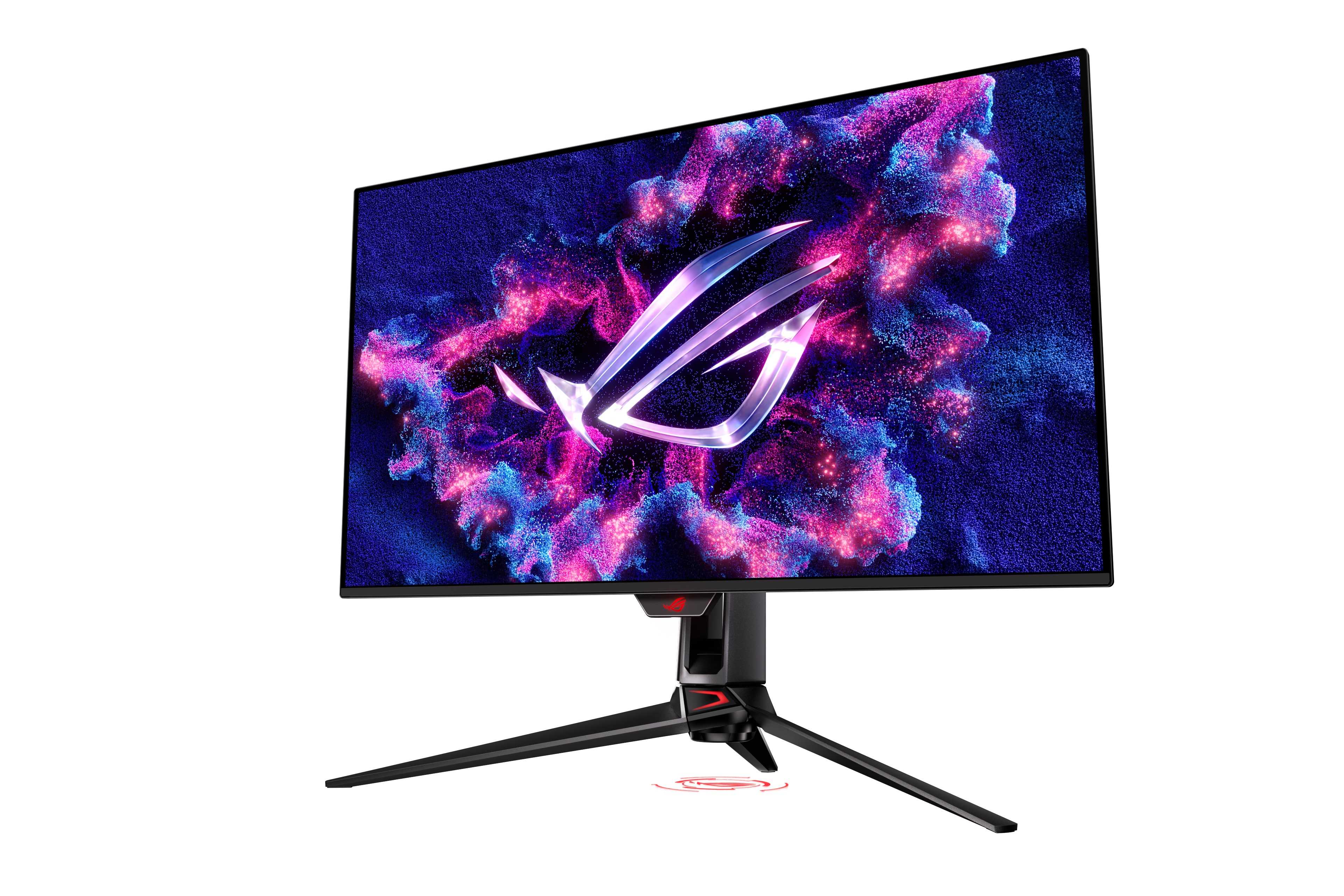 ROG Swift OLED PG32UCDM電競螢幕，採用32吋4K QD-OLED防眩光面板，可提供超快240Hz更新率的驚艷視覺，搭配第三代QD-OLED技術，影像更鮮明細緻。圖/ 華碩提供