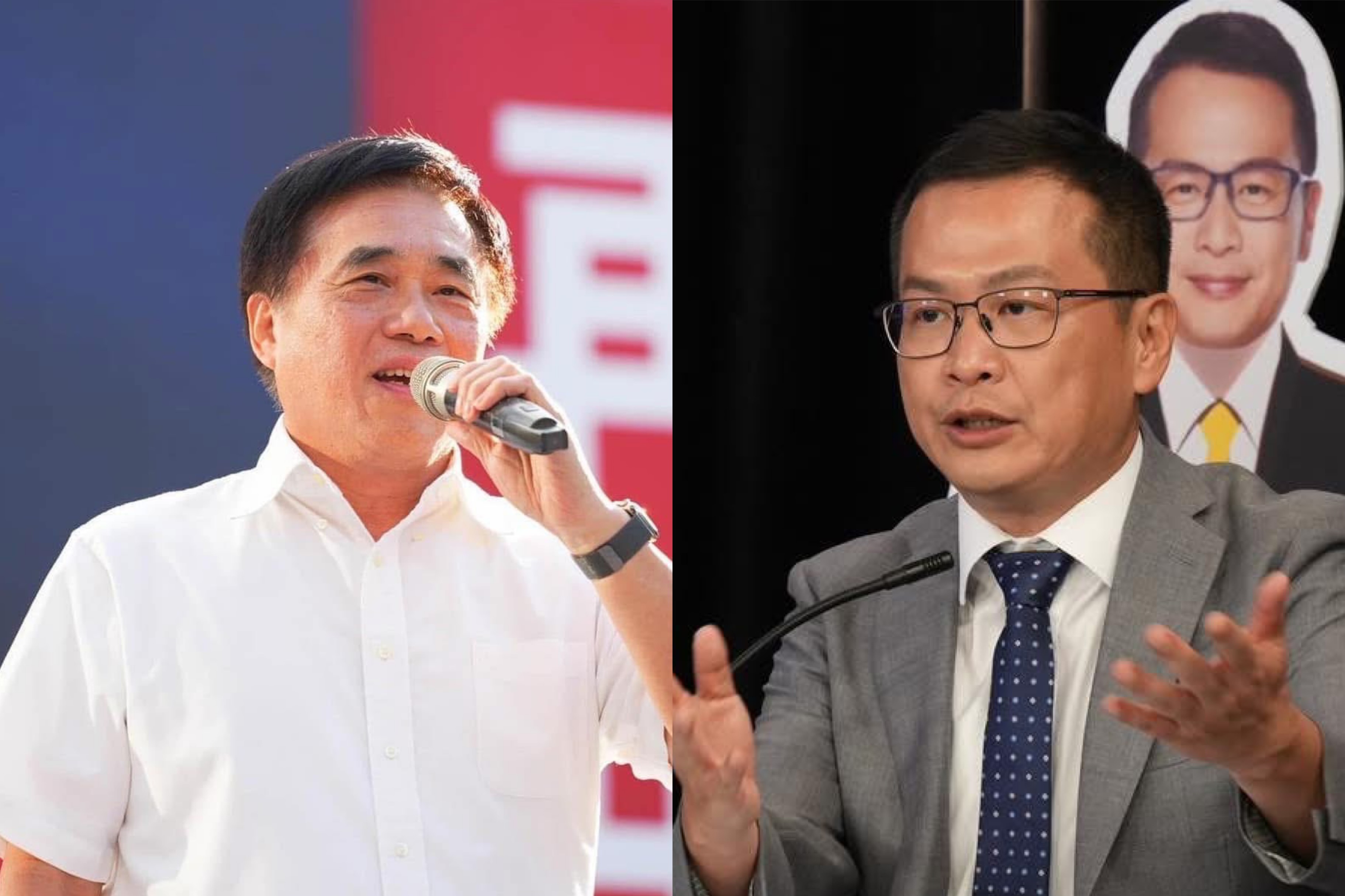 前台北市長郝龍斌（左）及立委羅智強（右）決定4日不參加主席選舉辯論，改赴花蓮協助救災。圖/取自羅智強、郝龍斌臉書