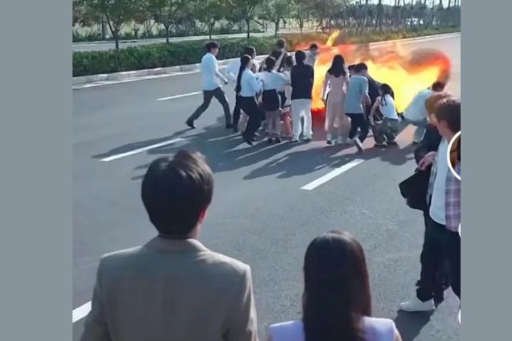 《裁員後女總裁上司後悔了》不僅使用諧音影射現實人物，甚至涉及「自駕車爆炸釀災」等負面橋段。圖/取自微博