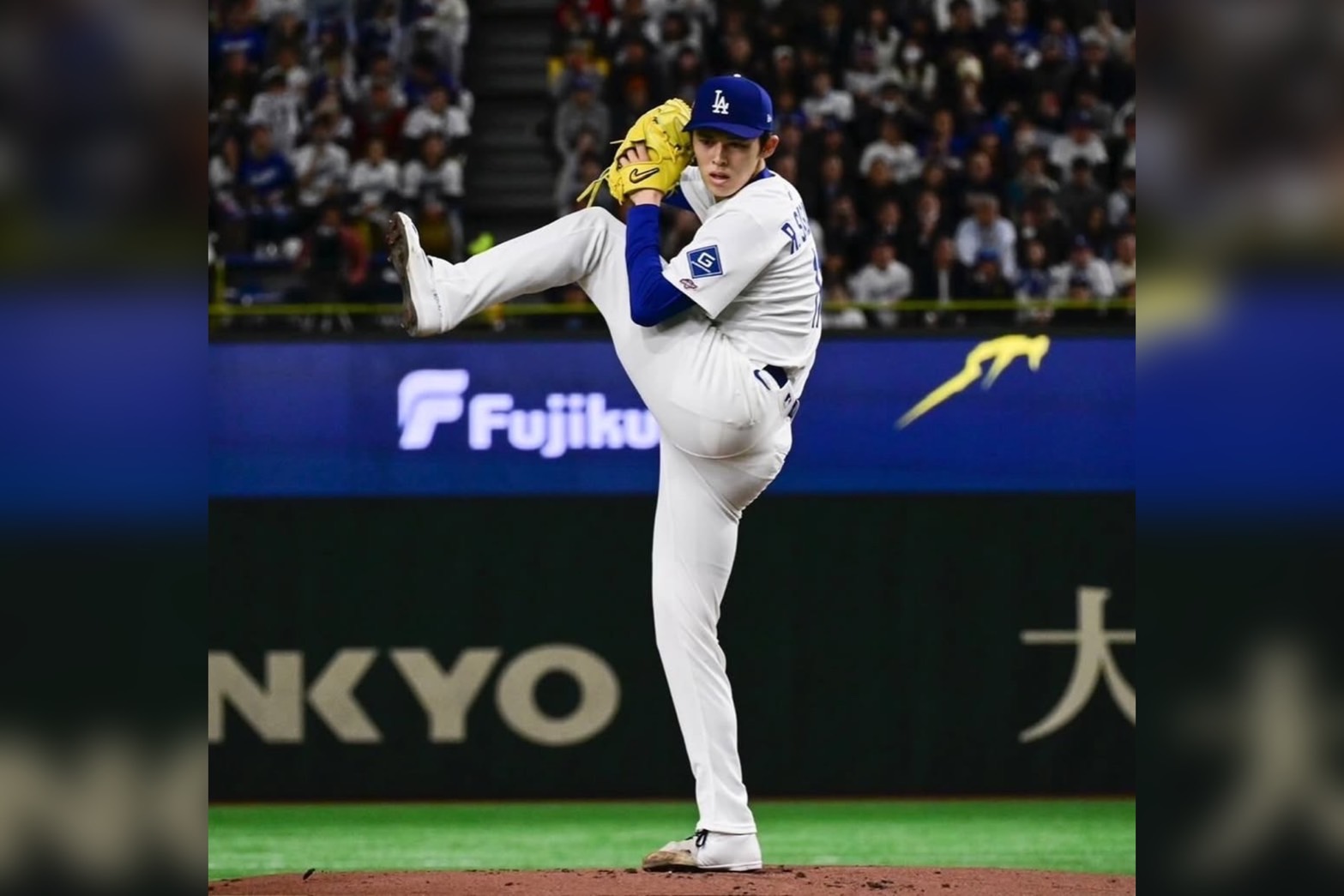 日籍球星佐佐木朗希被敲出大聯盟首轟。圖/取自佐佐木朗希ig