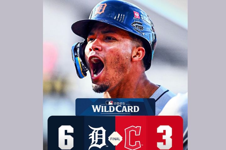 MLB季後賽老虎場6：3淘汰守護者挺進美聯分區系列賽，下一輪將出戰西雅圖水手。圖/取自MLB IG