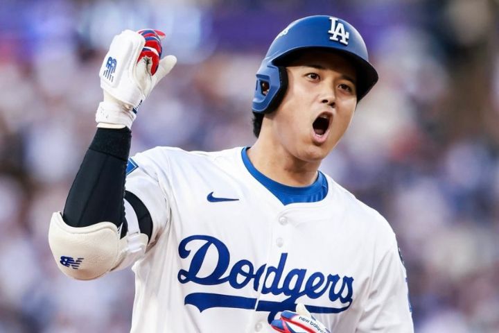 洛杉磯道奇的日籍巨星大谷翔平，極具全球票房實力。圖/取自道奇IG
