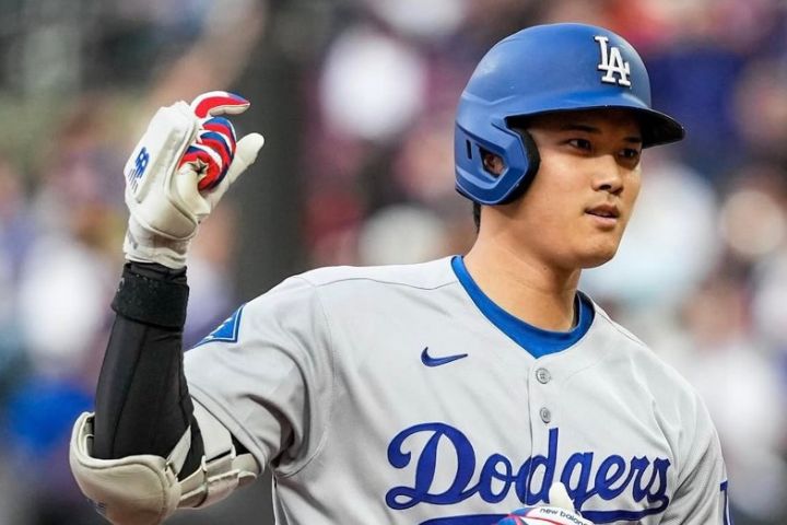 大谷翔平的今年球季的第18轟在對戰大都會隊時轟出。圖/取自道奇 IG 
