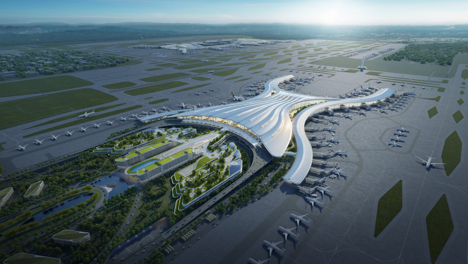 白雲機場三期擴建工程擬2025年全面建成，加上T1、T2航站躋身全球最大單體航站。圖/取自《香港文匯報》