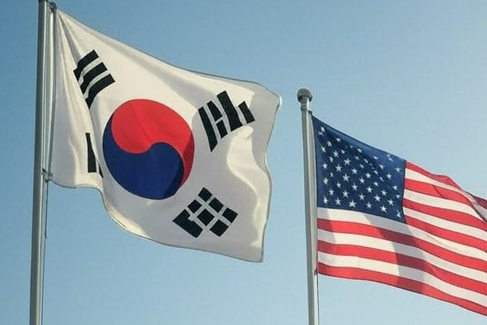 8月1日川普關稅寬限期將至，美韓2+2部長會議臨時取消，貿易談判陷入僵局。圖/AI生成示意圖